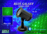 Spectrum Blue Galaxy Projector Green Laser and Nebula Cloud with Bluetooth Speaker (SL-43) SL-43