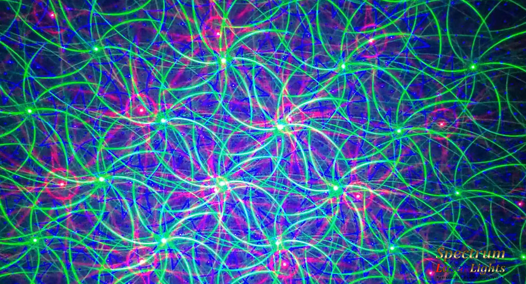 Spectrum Kaleidoscope Multi-Pattern Red, Green Blue Laser Light (SL-44) SL-44