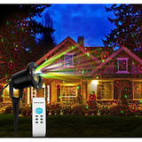 Moving 8-Pattern Red and Green Laser Light Projector LLSally8in1