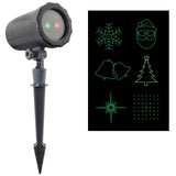Night Stars Moving 6 Pattern Red & Green Laser Projector