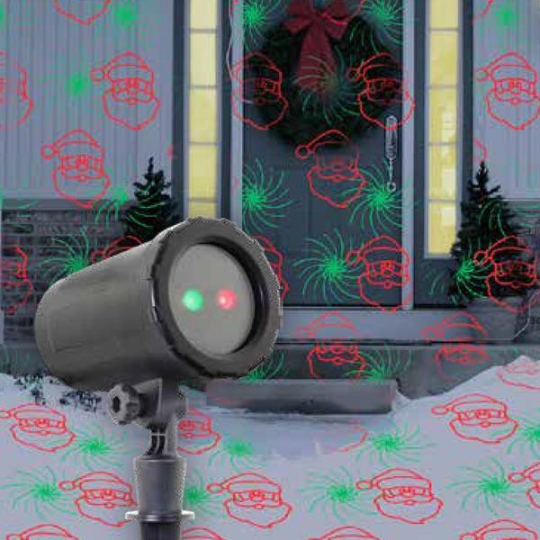 Night Stars Moving 6 Pattern Red & Green Laser Projector LL07-RG-6P-BBB