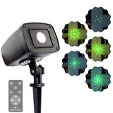 Night Stars Premium Red/Green Vortex Laser Light with 16-Color LED Spotlight