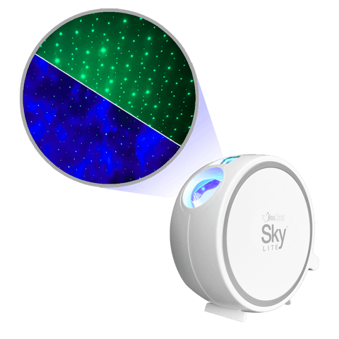 Green Laser Stars + Blue Cloud BlissLights SKYLite Laser Galaxy Projector SKY-LITE-STN