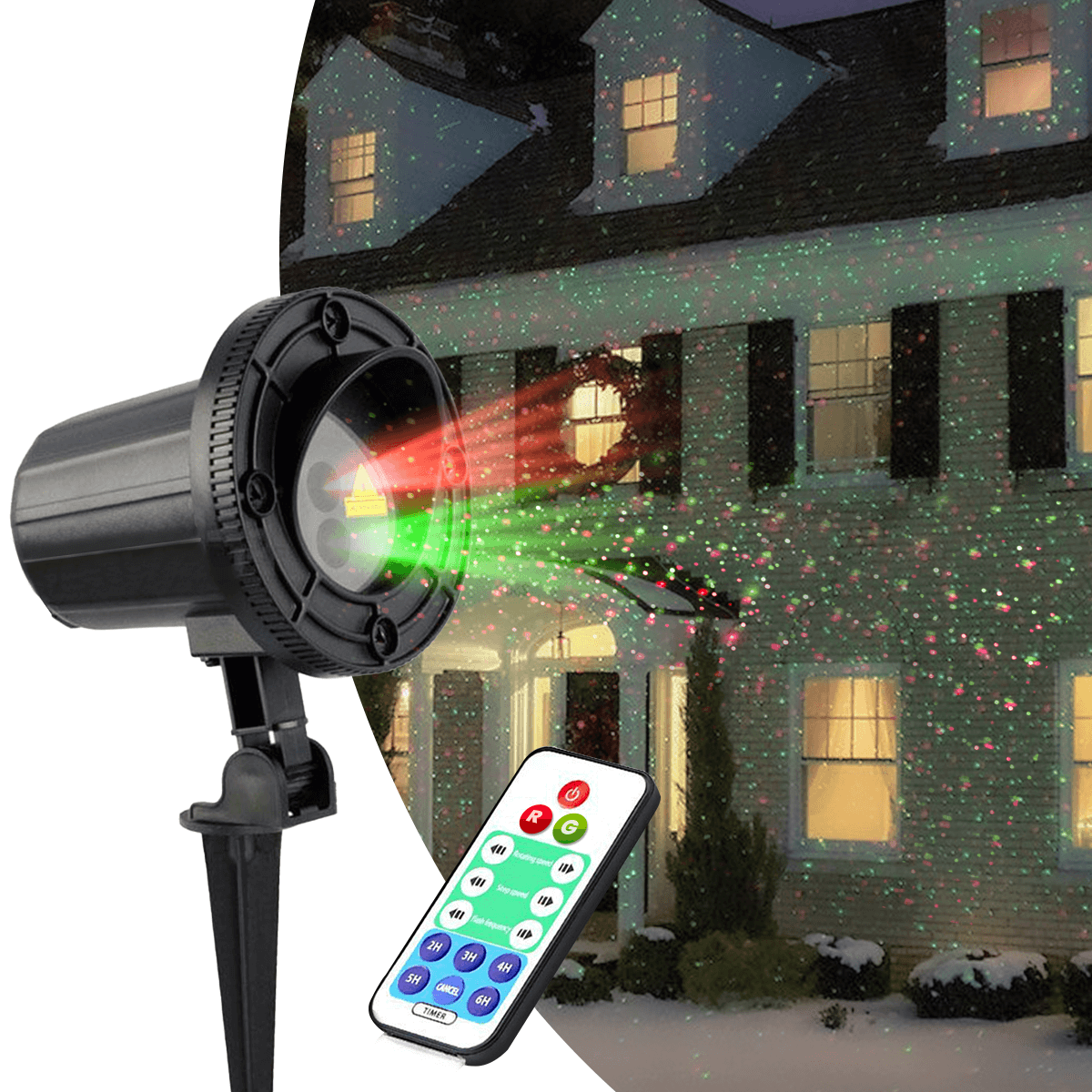 Philips Christmas Laser Projector Red Green With Remote : Target