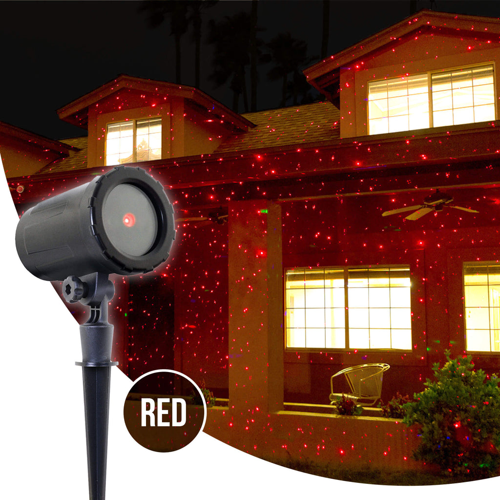 Night Stars Compact Red Laser Light Projector LL02-R-6HR