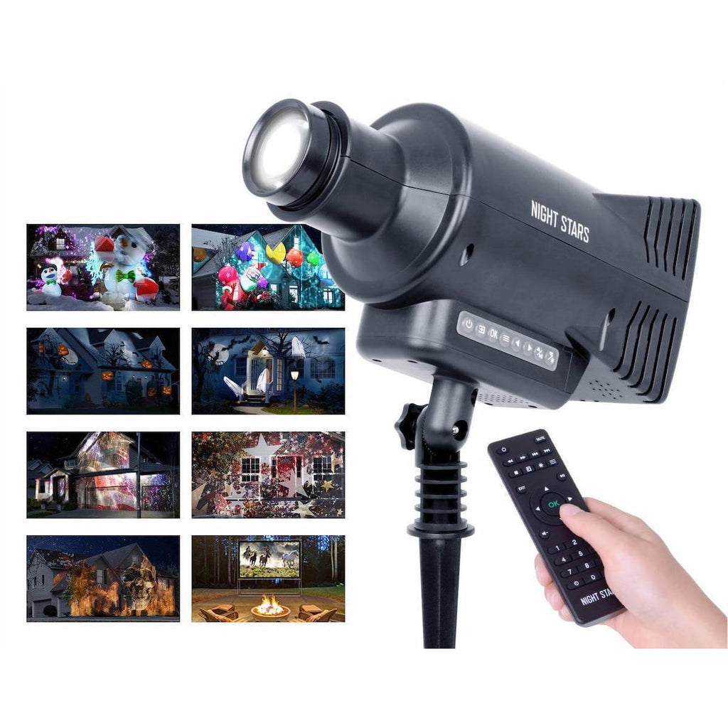 Night Stars HD Weather Resistant Outdoor Video Projector with Remote LL04-DFX-R
