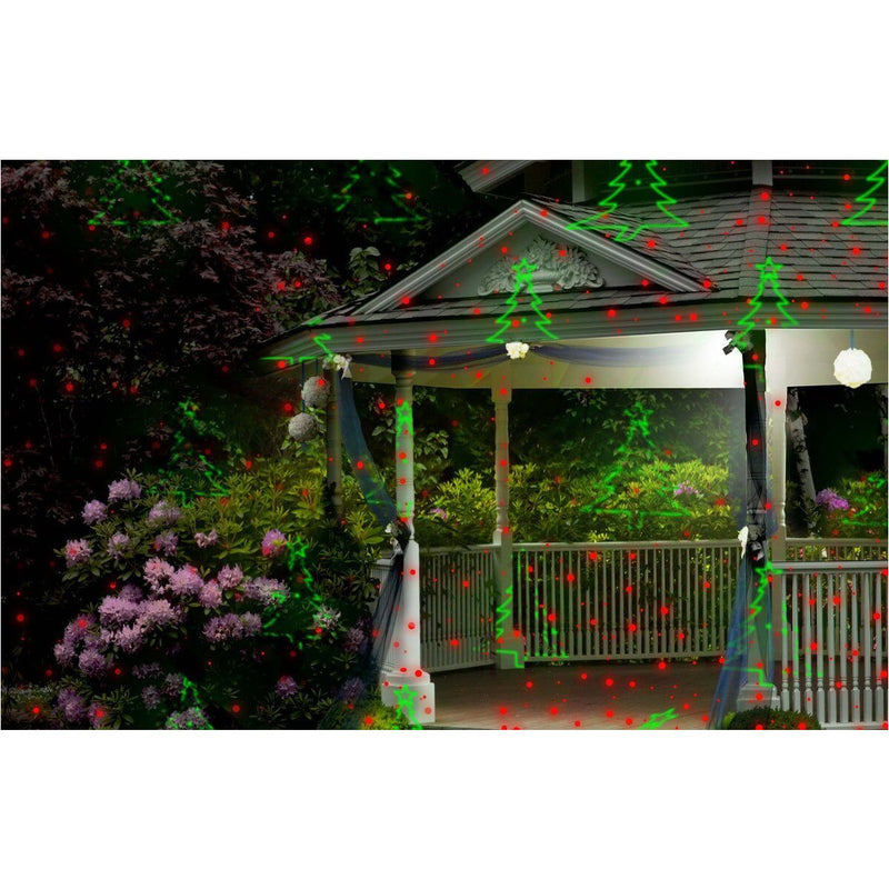 Night Stars Moving 6 Pattern Red & Green Laser Projector LL07-RG-6P-BBB