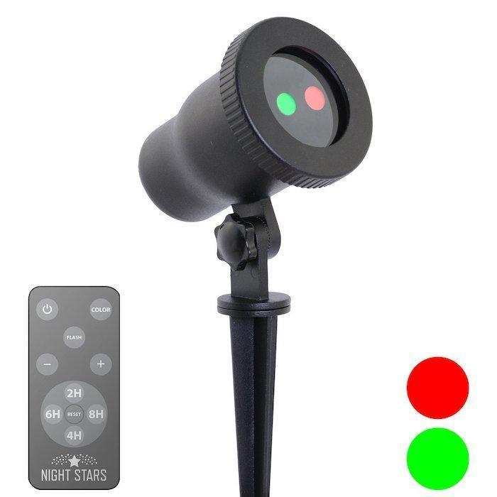 Night Stars Moving Red & Green Kaleidoscope Laser Projector LL03-RG-MOV-R