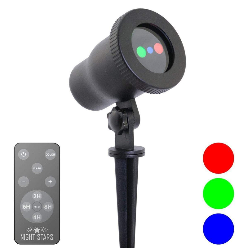 Night Stars Premium Red, Green & Blue Laser Projector with Remote LL03-RGB-R