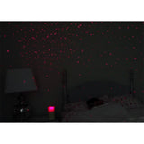 Night Stars Red Laser & Flickering LED Wax Candle (Battery-Operated)