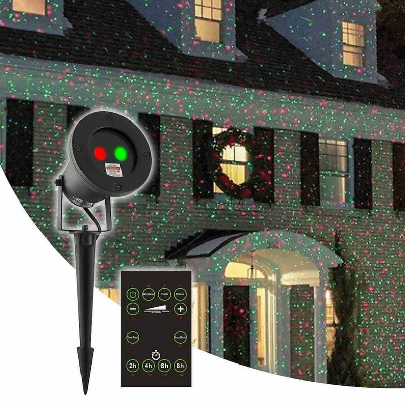 Red and Green Moving Firefly Laser Light Projector RGvariJ