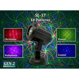 Spectrum RGB Moving 18 Pattern Laser Christmas Light Projector (SL-37) SL-37